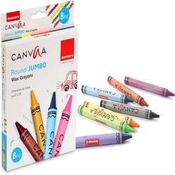 CANVAA Round JUMBO Wax Crayons SET OF 16